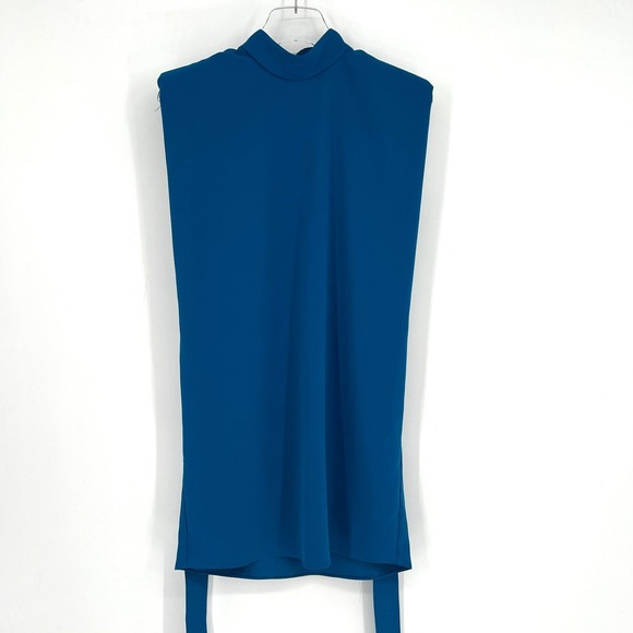 Amanda Uprichard Cleary Dress Womens XS Blue Cocktail Mini Vibrant - Picture 3 of 12
